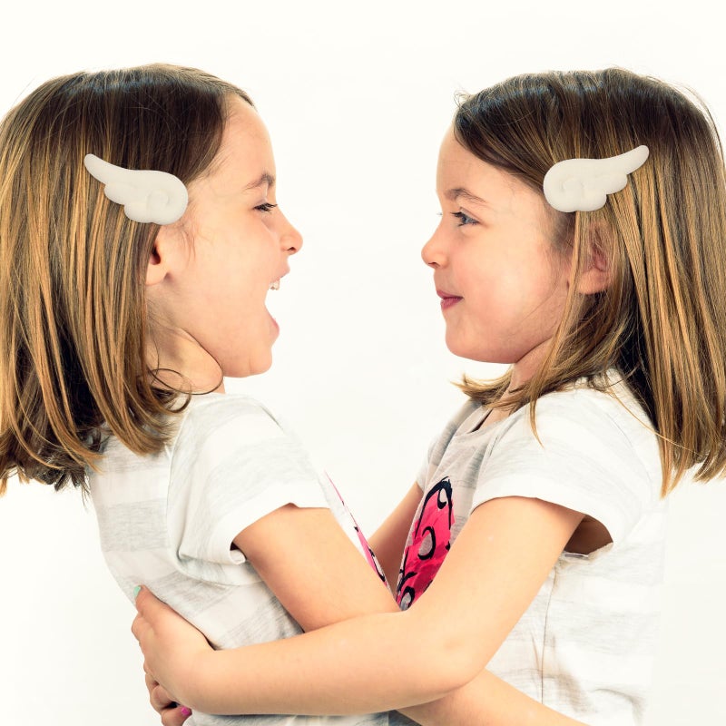 Beaupretty Angel Wings Hair Clips, Cartoon Hair Clips Cute Adorable Hair Barrettes Plush Non Slip Hair Clamps Barrettes for Girls and Women (White) - Image 5